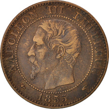 Coin, France, Napoleon III, Napoléon III, 2 Centimes, 1855, Paris, VF(30-35)