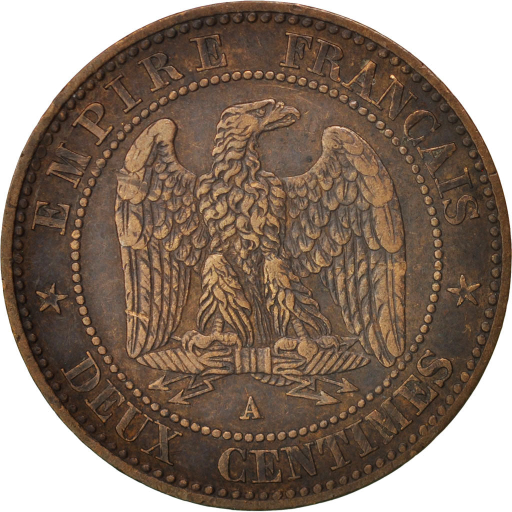Coin, France, Napoleon III, Napoléon III, 2 Centimes, 1855, Paris, VF(30-35)