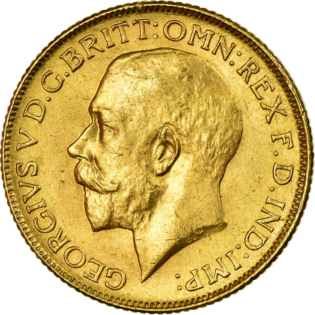 Monnaie, INDIA-BRITISH, George V, Sovereign, 1918, Bombay, TTB+, Or, KM:525A