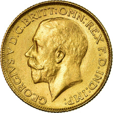 Moneda, INDIA BRITÁNICA, George V, Sovereign, 1918, Bombay, EBC, Oro, KM:525A