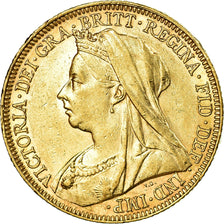 Monnaie, Australie, Victoria, Sovereign, 1895, Melbourne, TTB+, Or, KM:13