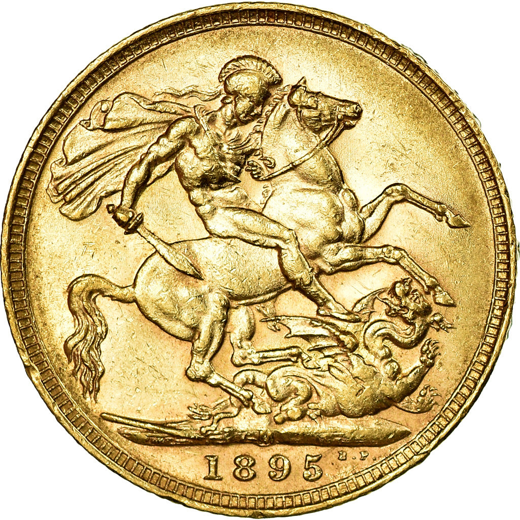 Monnaie, Australie, Victoria, Sovereign, 1895, Melbourne, TTB+, Or, KM:13