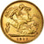 Coin, Great Britain, Victoria, 1/2 Sovereign, 1901, London, AU(50-53), Gold