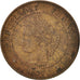 Moneda, Francia, Cérès, 2 Centimes, 1877, Paris, MBC+, Bronce, KM:827.1