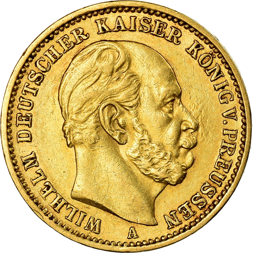 Moneda, Estados alemanes, PRUSSIA, Wilhelm I, 20 Mark, 1872, Berlin, EBC, Oro