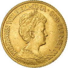 Moneda, Países Bajos, Wilhelmina I, 10 Gulden, 1911, EBC, Oro, KM:149