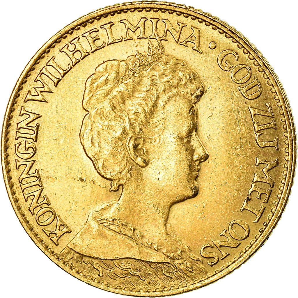Monnaie, Pays-Bas, Wilhelmina I, 10 Gulden, 1917, SUP, Or, KM:149