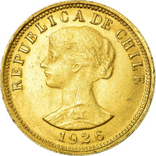 Monnaie, Chile, 50 Pesos, 1926, Santiago, TTB+, Or, KM:169