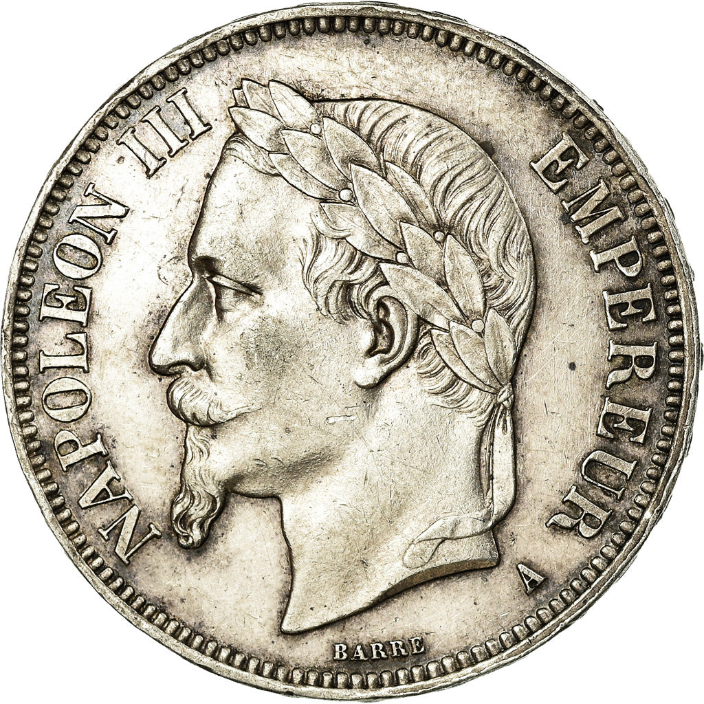 Monnaie, France, Napoleon III, Napoléon III, 5 Francs, 1870, Paris, TTB+