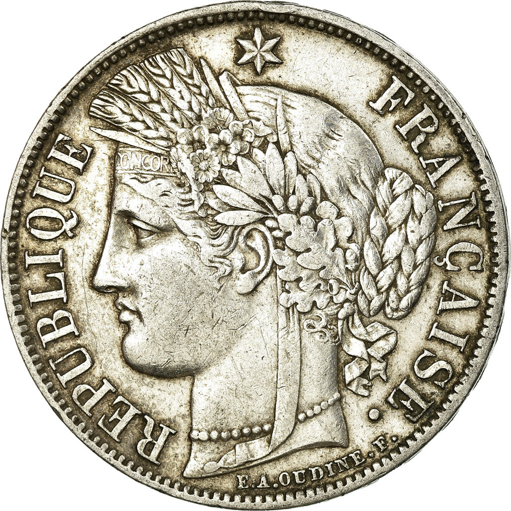 Monnaie, France, Cérès, 5 Francs, 1851, Paris, TTB, Argent, Gadoury:719