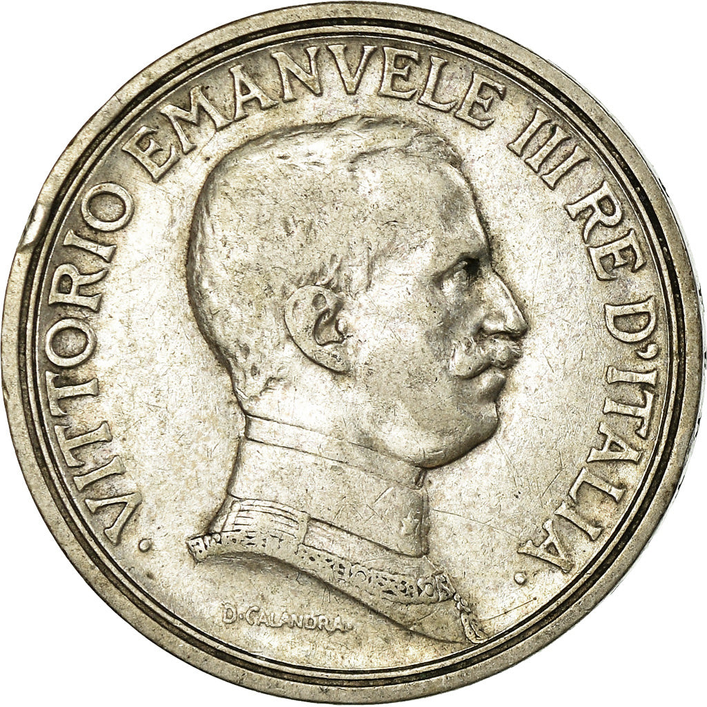 Coin, Italy, Vittorio Emanuele III, 2 Lire, 1915, Rome, EF(40-45), Silver, KM:55