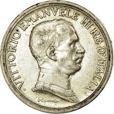 Coin, Italy, Vittorio Emanuele III, 2 Lire, 1915, Rome, AU(55-58), Silver, KM:55