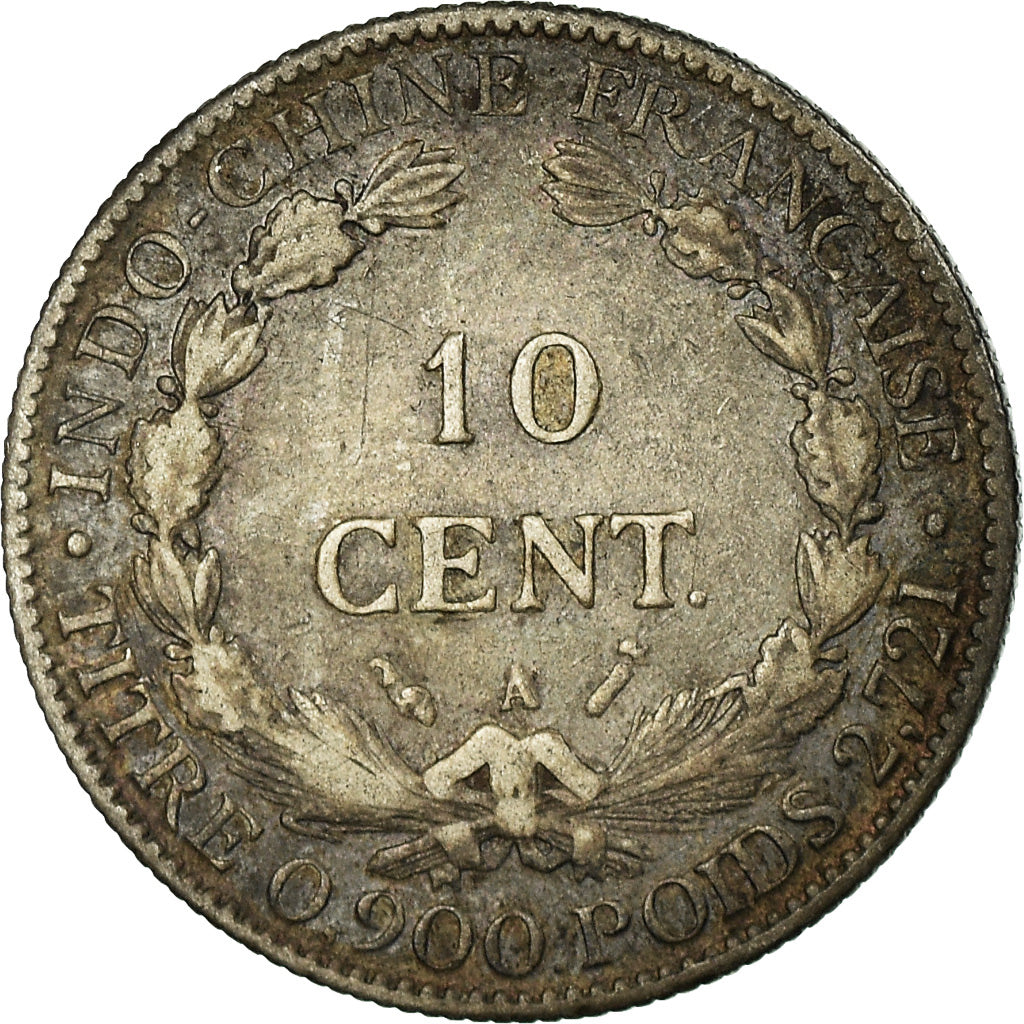 Monnaie, FRENCH INDO-CHINA, 10 Cents, 1885, Paris, TB+, Argent, KM:2