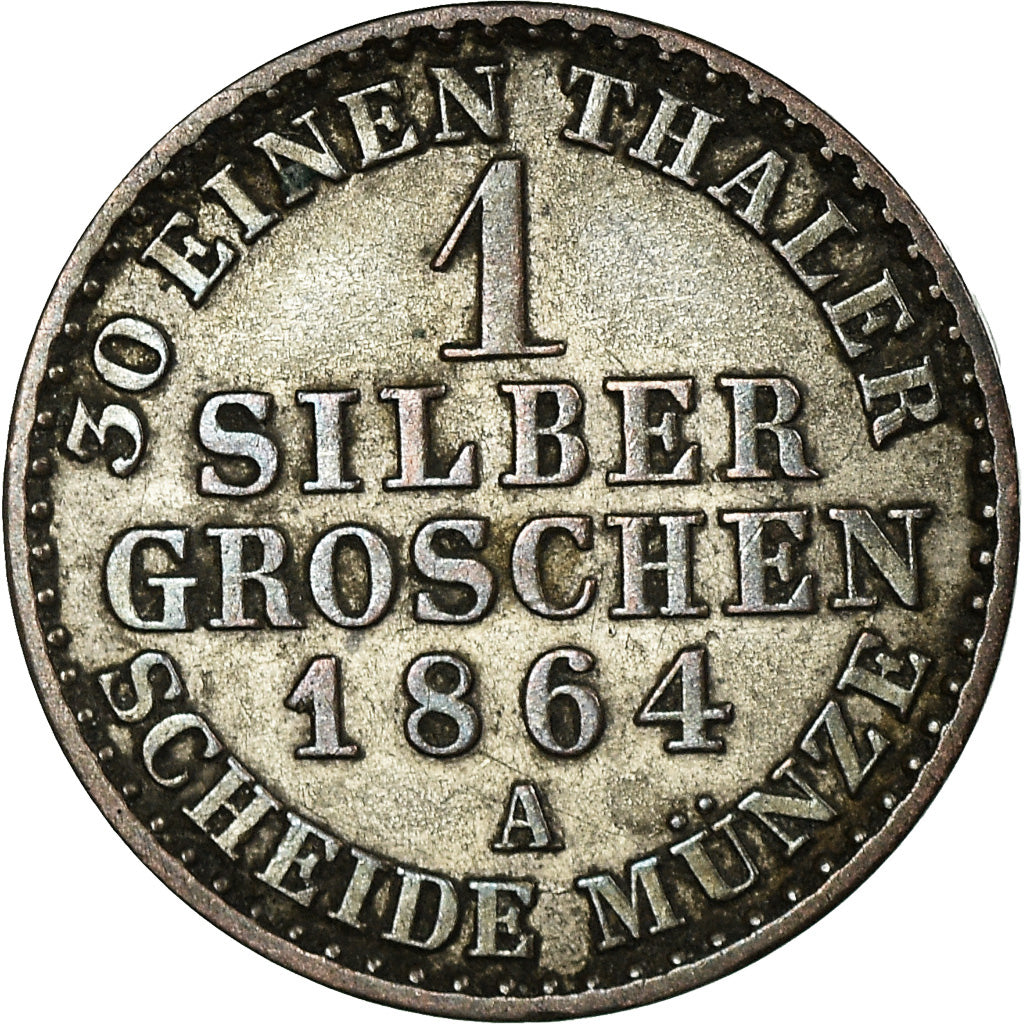 Coin, German States, PRUSSIA, Wilhelm I, Groschen, 1864, Berlin, EF(40-45)