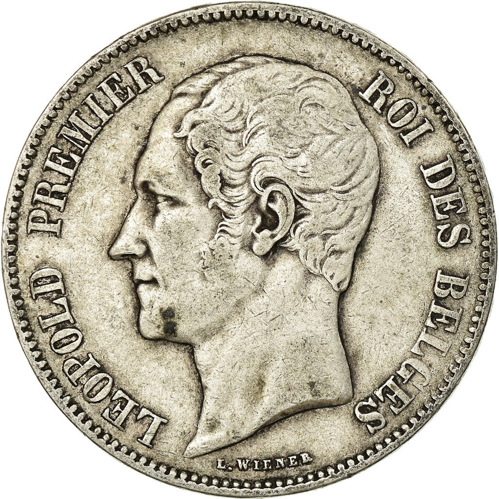 Coin, Belgium, Leopold I, 5 Francs, 5 Frank, 1849, VF(30-35), Silver, KM:17