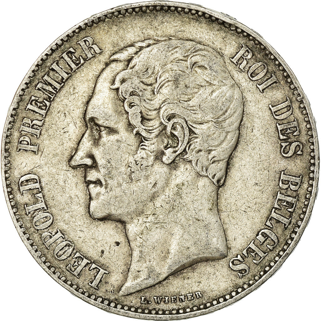 Coin, Belgium, Leopold I, 5 Francs, 5 Frank, 1850, EF(40-45), Silver, KM:17