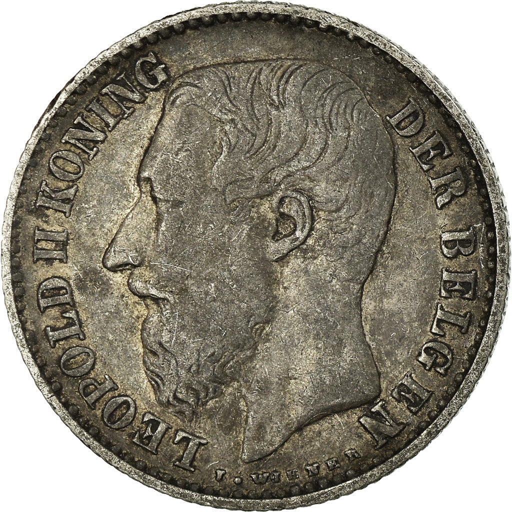 Coin, Belgium, Leopold II, Franc, 1887, VF(30-35), Silver, KM:29.1