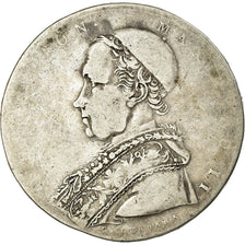 Moneda, Estados italianos, PAPAL STATES, Leo XII, Scudo, 1825, Roma, BC+, Plata