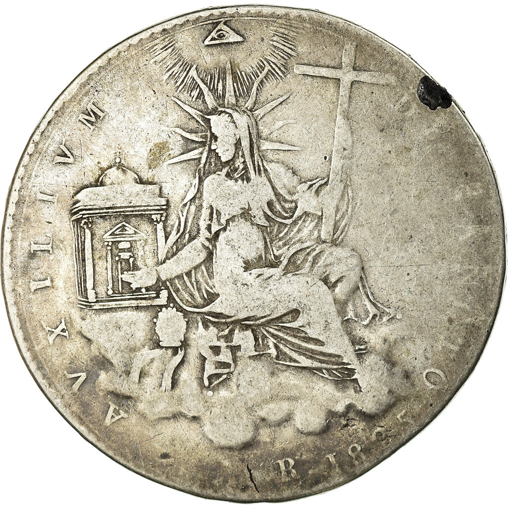 Moneda, Estados italianos, PAPAL STATES, Leo XII, Scudo, 1825, Roma, BC+, Plata