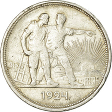 Monnaie, Russie, URSS, Rouble, 1924, TTB, Argent, KM:90.1