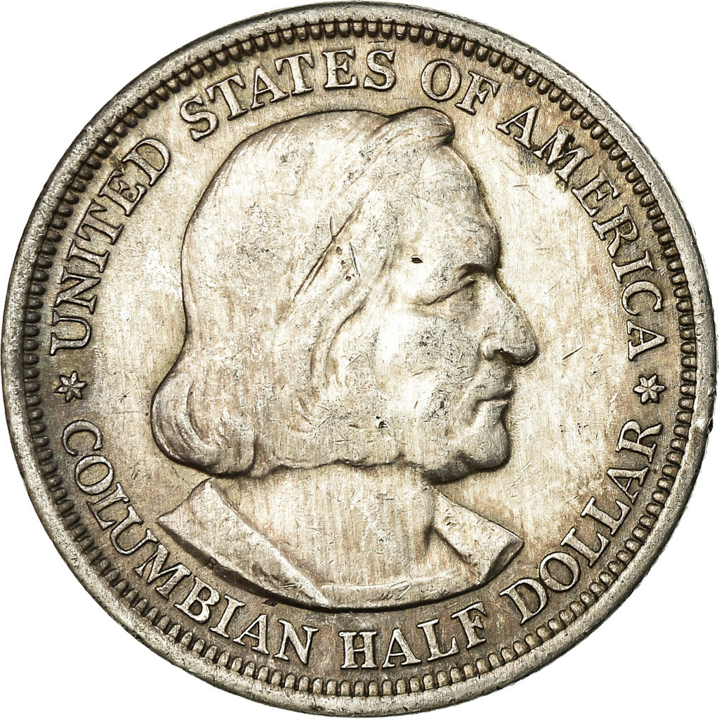 Coin, United States, Columbian, Half Dollar, 1893, U.S. Mint, Philadelphia