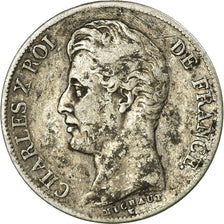 Coin, France, Charles X, Franc, 1830, Paris, VF(20-25), Silver, KM:724.1