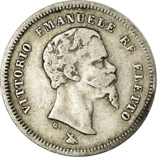 Münze, Italien Staaten, EMILIA, Vittorio Emanuele II, 50 Centesimi, 1860