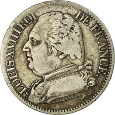 Moeda, França, Louis XVIII, Louis XVIII, 5 Francs, 1814, La Rochelle