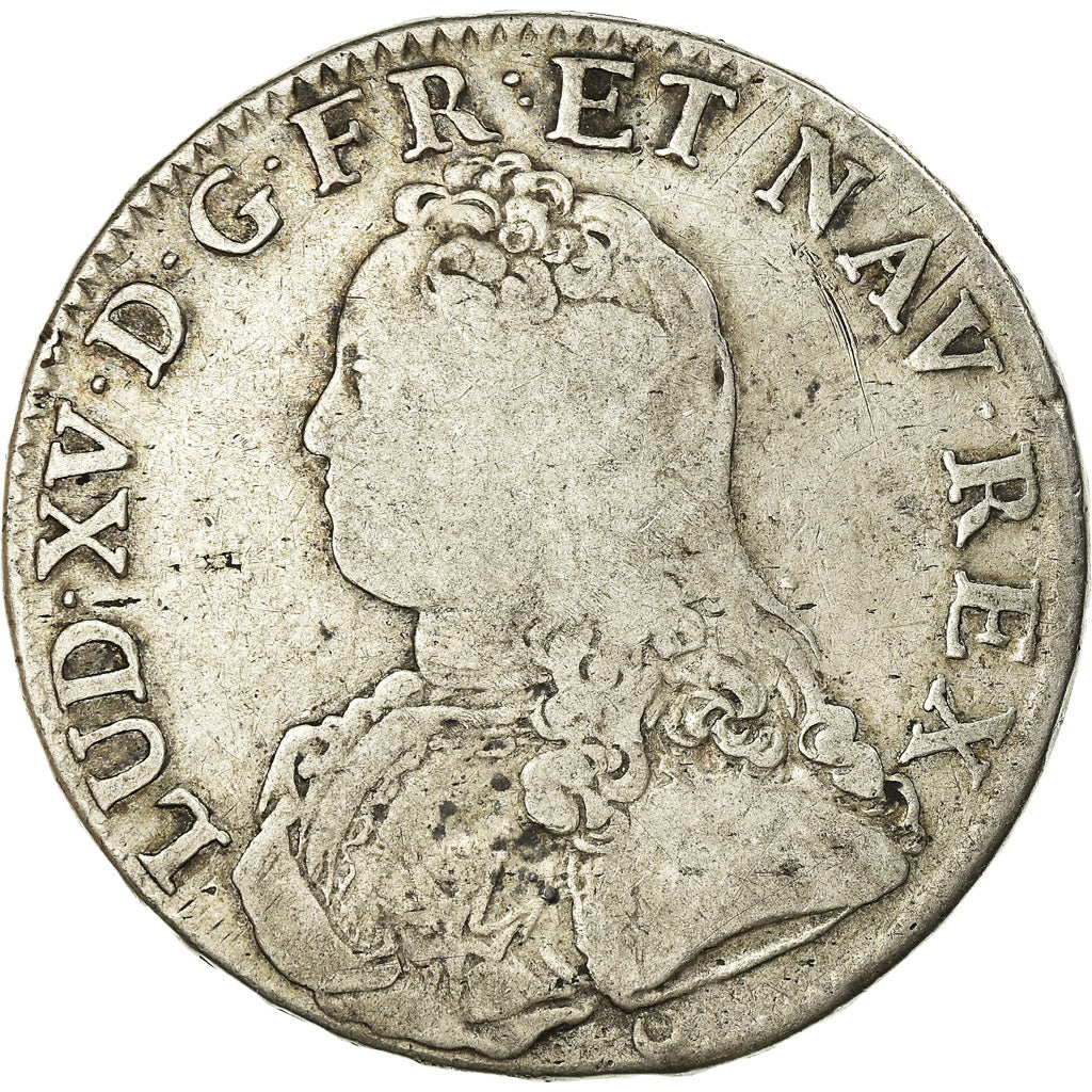 Münze, Frankreich, Louis XV, Ecu aux branches d'olivier, 1726, Tours, S