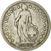 Coin, Switzerland, 2 Francs, 1878, Bern, VF(20-25), Silver, KM:21
