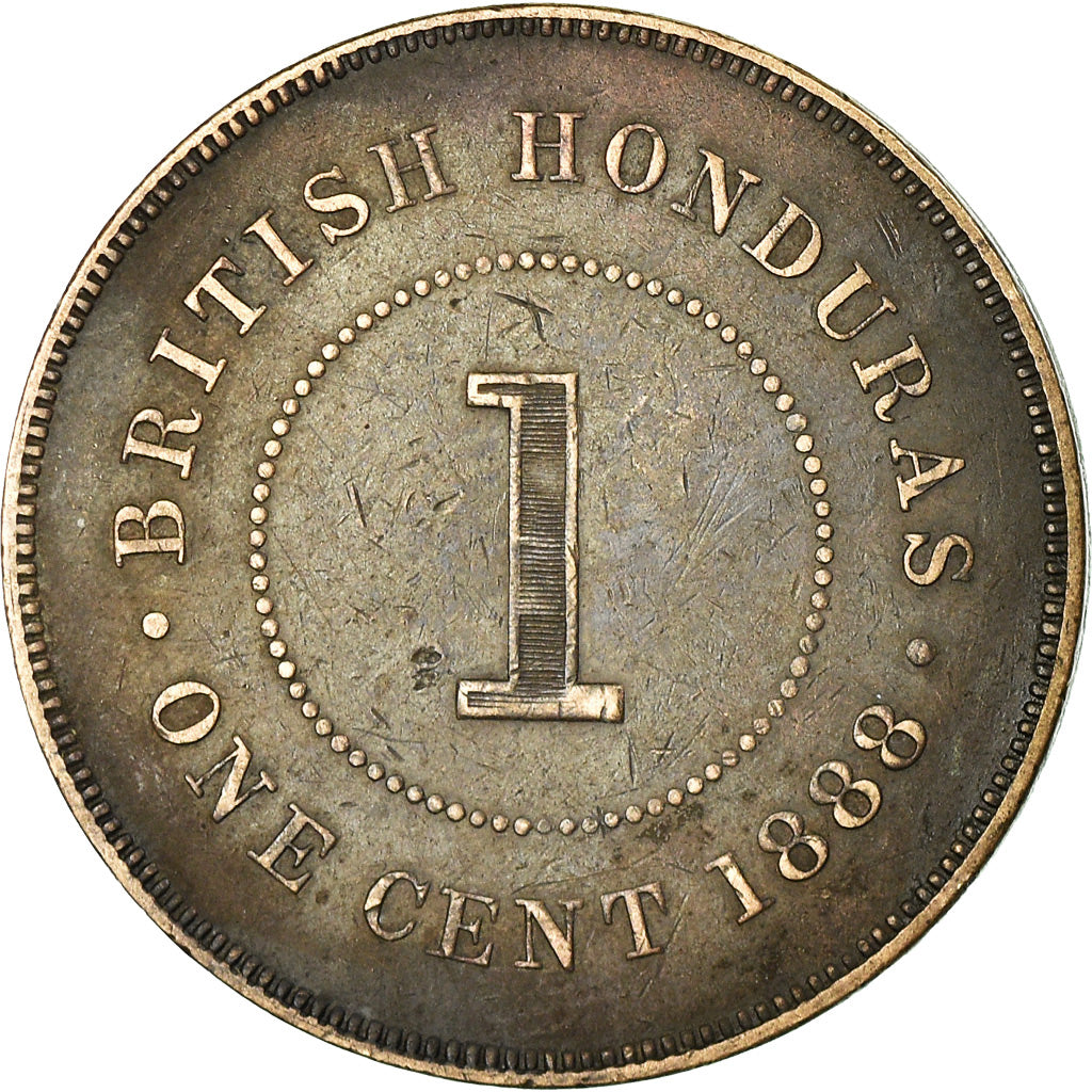 Coin, British Honduras, Victoria, Cent, 1888, EF(40-45), Bronze, KM:6