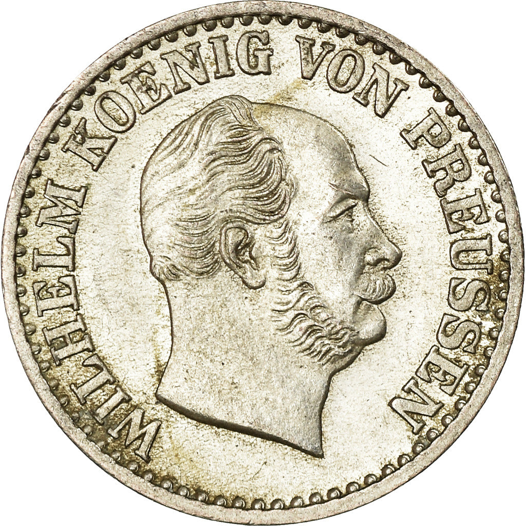 Coin, German States, PRUSSIA, Wilhelm I, Groschen, 1870, Cleves, AU(50-53)