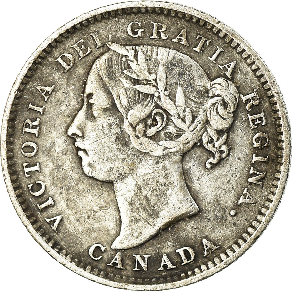 Coin, Canada, Victoria, 10 Cents, 1888, VF(30-35), Silver, KM:3