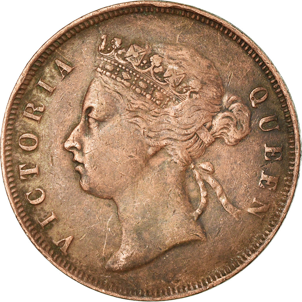 Coin, Straits Settlements, Victoria, Cent, 1876, VF(30-35), Copper, KM:9
