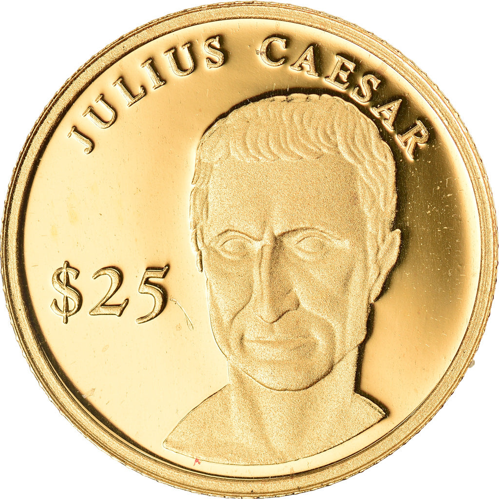Liberia, 25 Dollars, César, 2000, American Mint, MS(65-70), Gold, KM:631