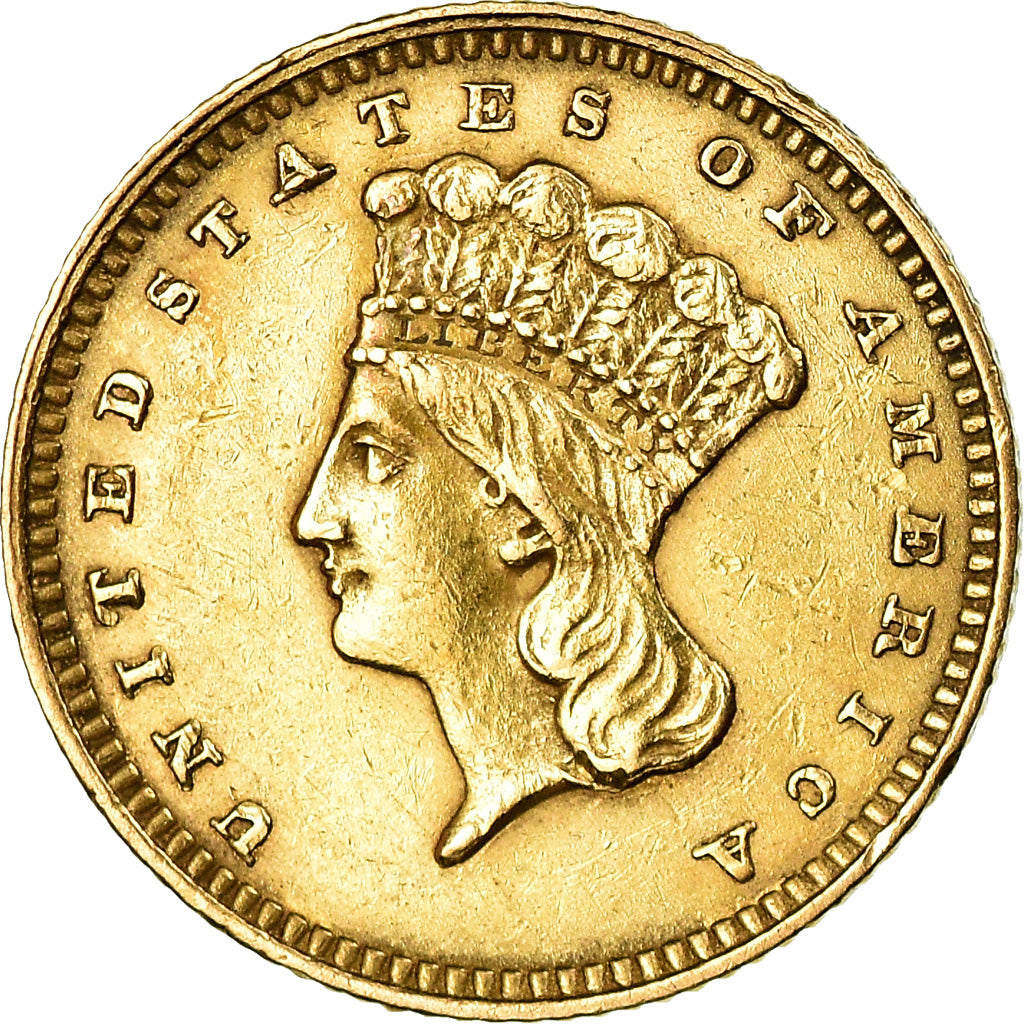 Coin, United States, Indian Head - Type 3, Dollar, 1862, Philadelphia