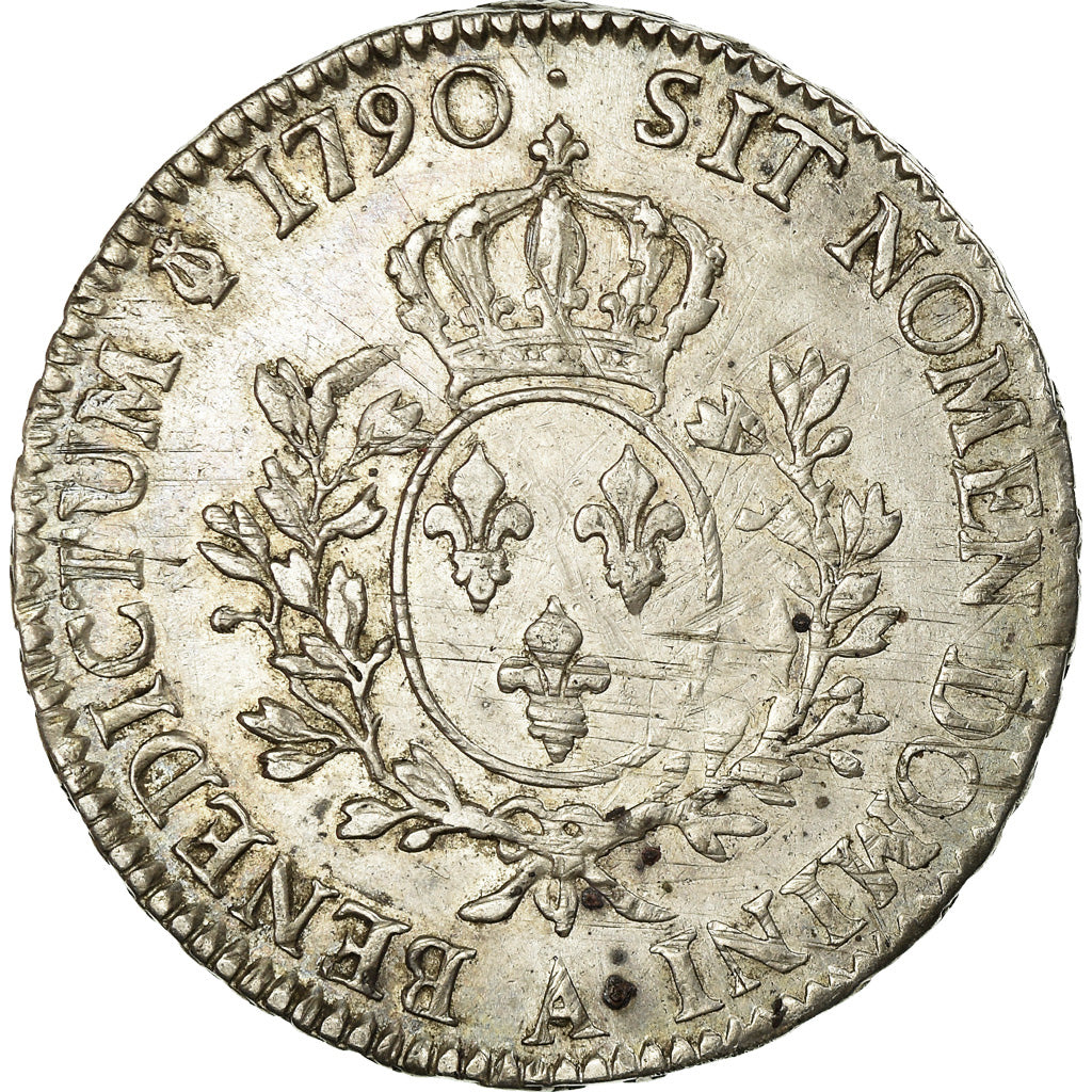 Coin, France, Louis XVI, Écu aux branches d'olivier, Ecu, 1790, Paris