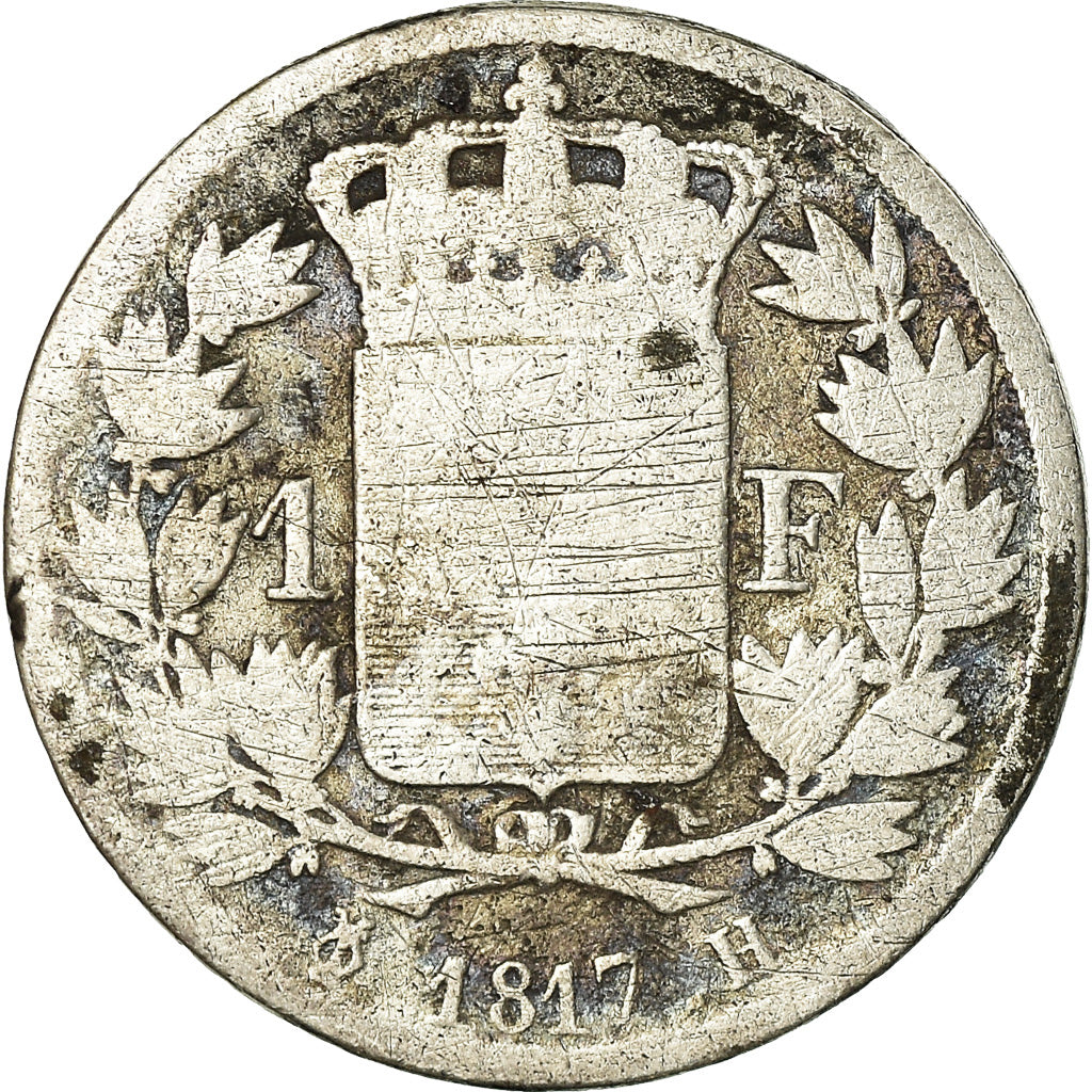 Monnaie, France, Louis XVIII, Louis XVIII, Franc, 1817, La Rochelle, AB+