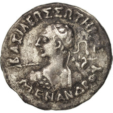 Coin, Baktrian Kingdom, Menander (160-140 BC), Menander, Baktria, Drachm