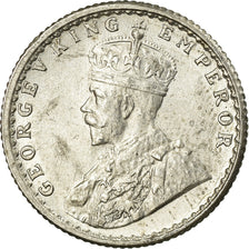 Coin, INDIA-BRITISH, George V, 1/4 Rupee, 1936, AU(50-53), Silver, KM:518