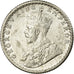 Munten, INDIA-BRITS, George V, 1/4 Rupee, 1936, ZF+, Zilver, KM:518