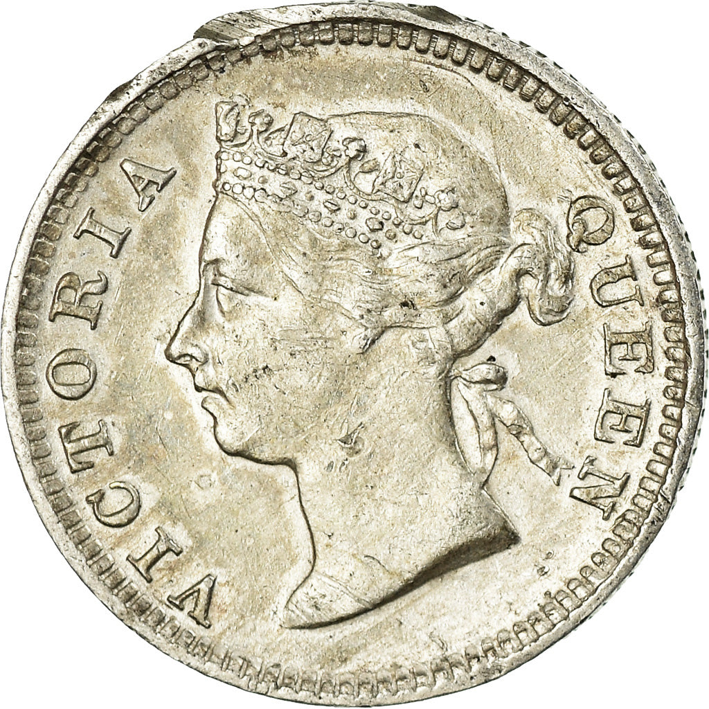 Monnaie, Hong Kong, Victoria, 5 Cents, 1899, TTB, Argent, KM:5