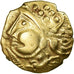 Moneta, Aulerci Eburovices, Hemistater, AU(55-58), Elektrum, Delestrée:2401