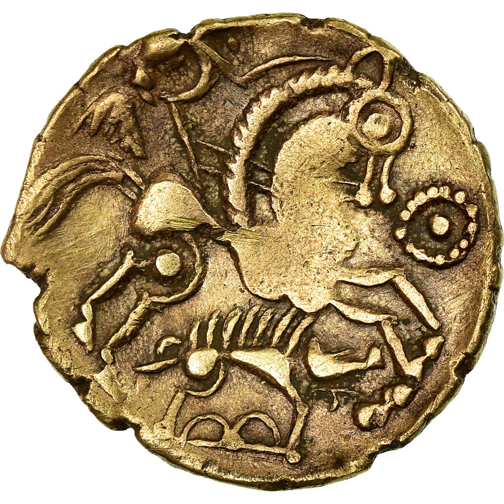 Münze, Aulerci Eburovices, Hemistater, SS+, Electrum, Delestrée:2401