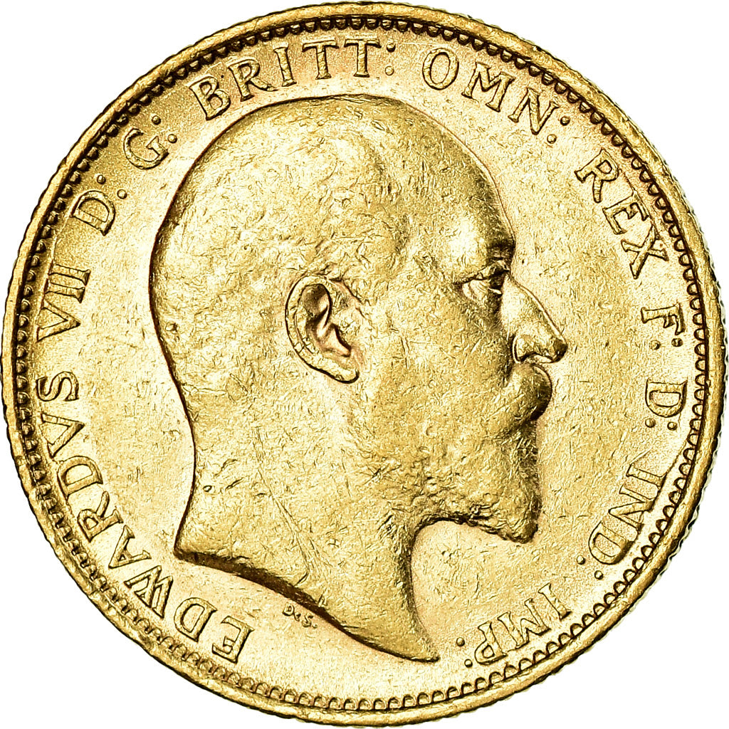 Coin, Australia, Edward VII, Sovereign, 1902, Sydney, EF(40-45), Gold, KM:15