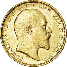 Coin, Australia, Edward VII, Sovereign, 1902, Sydney, EF(40-45), Gold, KM:15