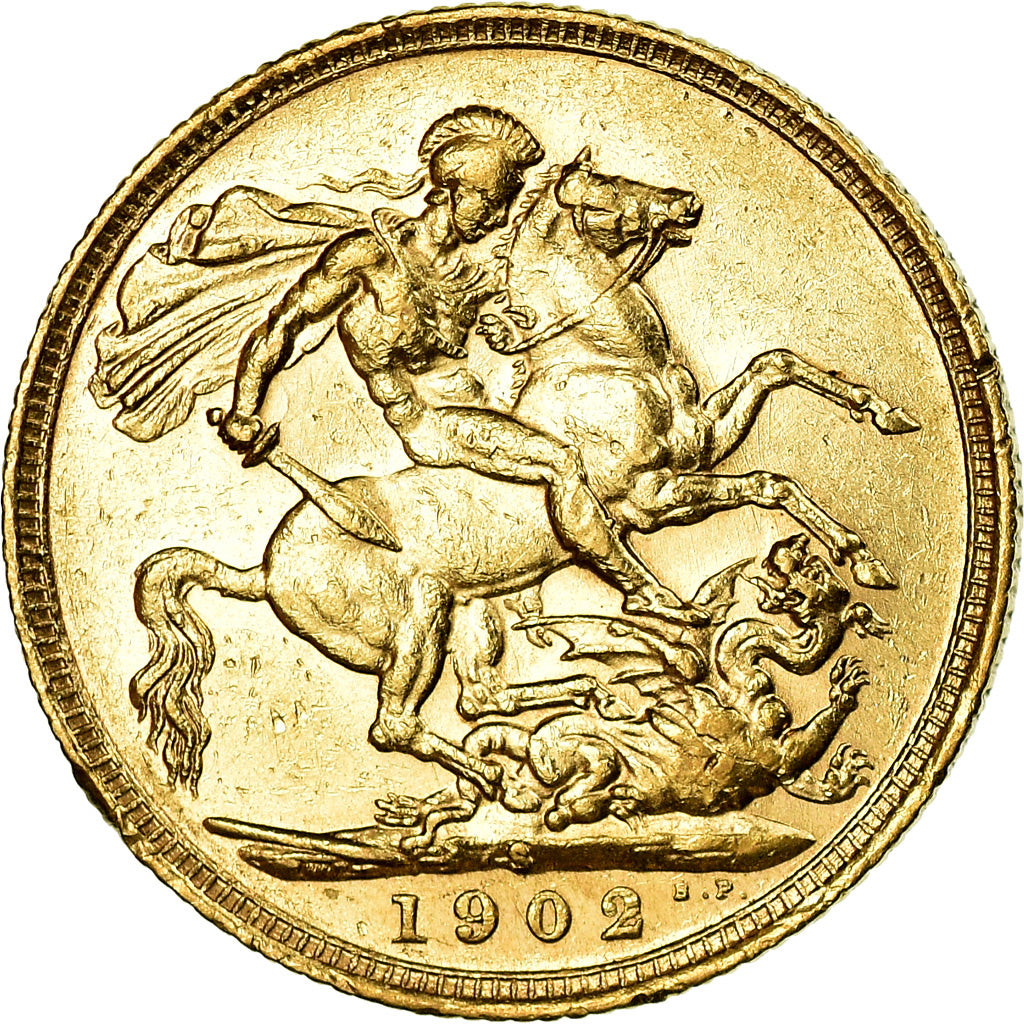Coin, Australia, Edward VII, Sovereign, 1902, Sydney, EF(40-45), Gold, KM:15