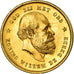 Coin, Netherlands, William III, 10 Gulden, 1889, Utrecht, MS(60-62), Gold