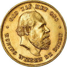 Monnaie, Pays-Bas, William III, 10 Gulden, 1875, TTB+, Or, KM:105