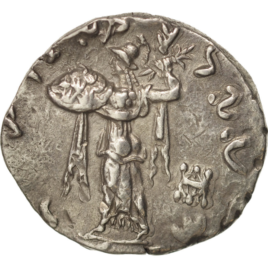 Menander, Baktria, Drachm, 160-155 BC, Silver, Sear:7601